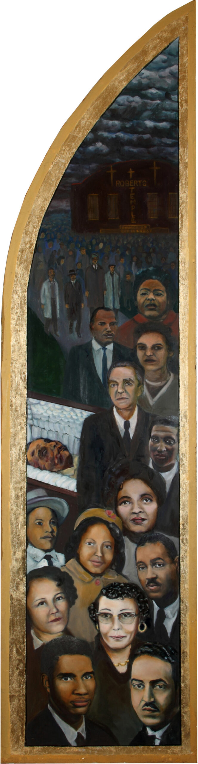 Portrait painting of diverse individuals